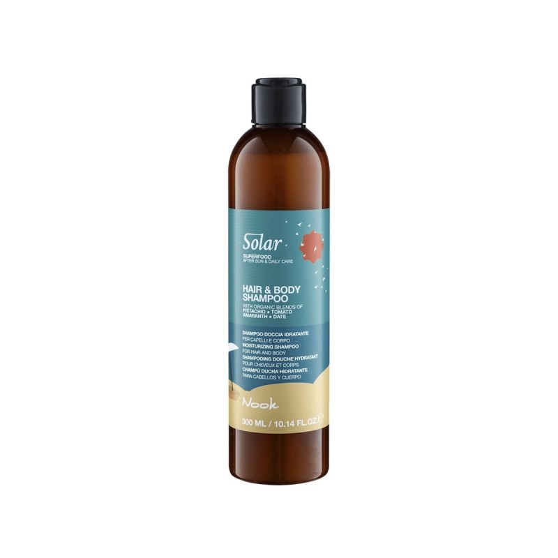 NOOK SOLAR SZAMPON HAIR & BODY ODŚWIEŻAJĄCY PO SŁOŃCU 300ML