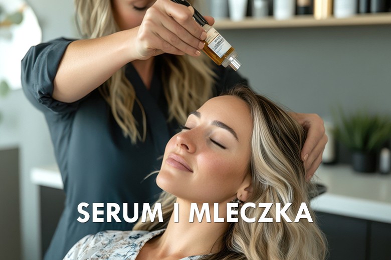 Serum i mleczka do włosów